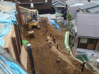 地盤改良工事後
